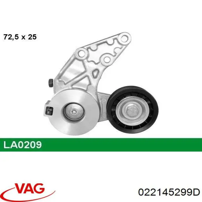Tensor de correa poli V 022145299D VAG