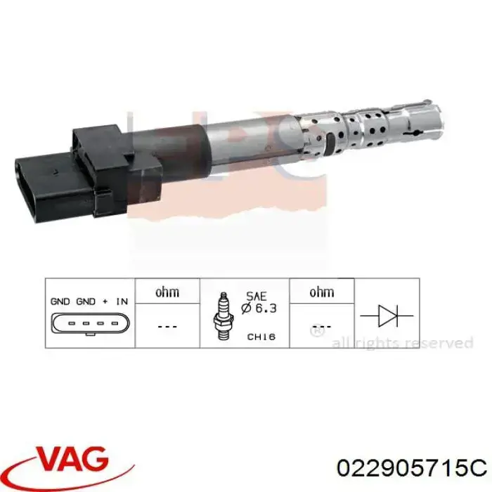 022905715C VAG Bobina de ignición