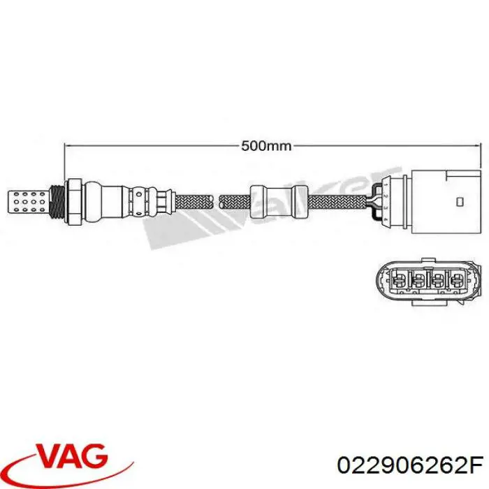 022906262F VAG sonda lambda sensor de oxigeno post catalizador