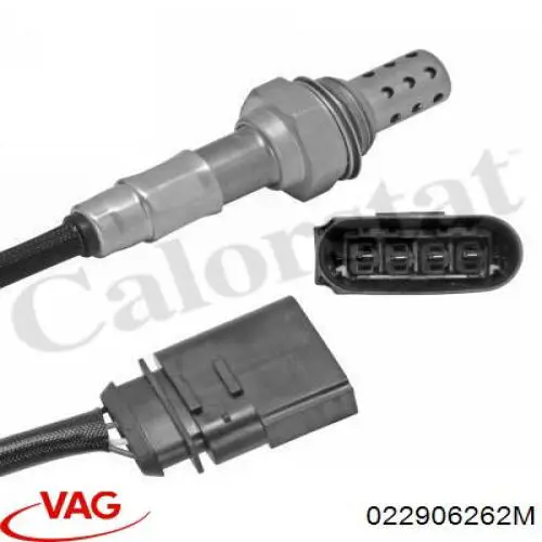 Sonda lambda, sensor de oxígeno después del catalizador derecho 022906262M VAG