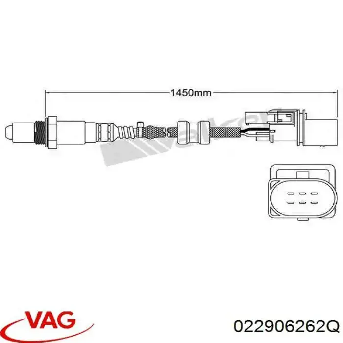 022906262Q VAG sonda lambda, sensor de oxígeno antes del catalizador derecho