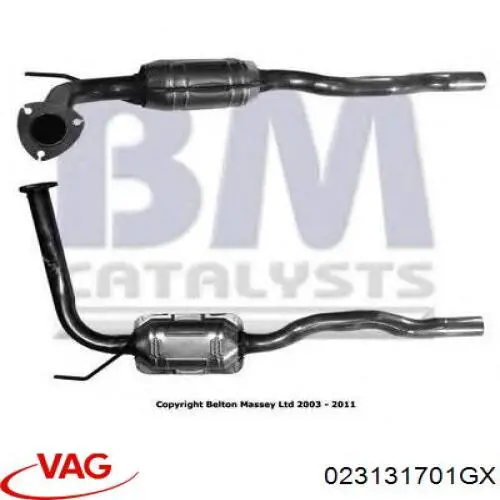 023131701GX VAG Catalizador de gasolina y diésel