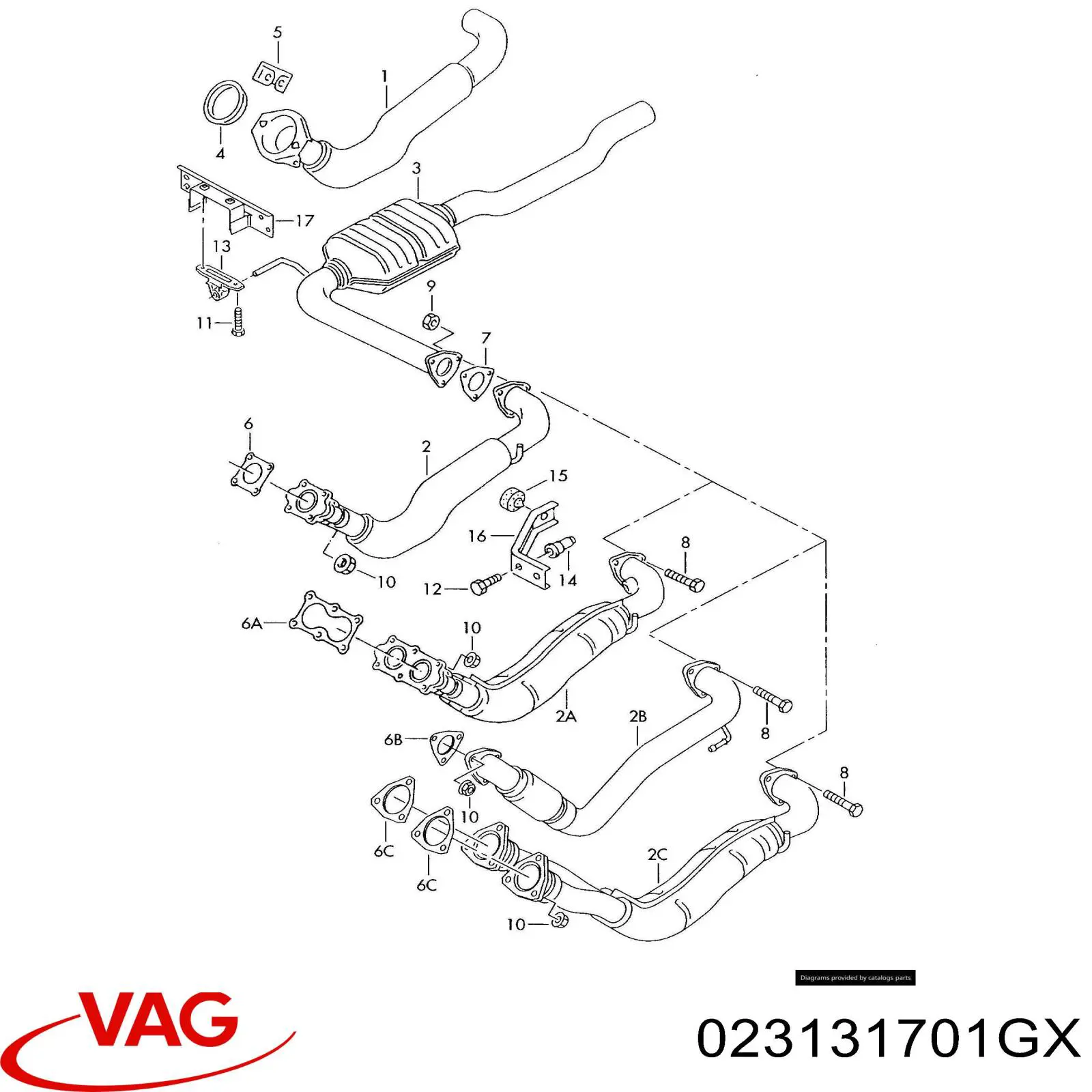 Comprar 023131701GX VAG Catalizador