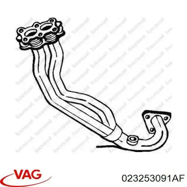 Silenciador, sección delantera VAG 023253091AF precio, desde 116,46 EUR