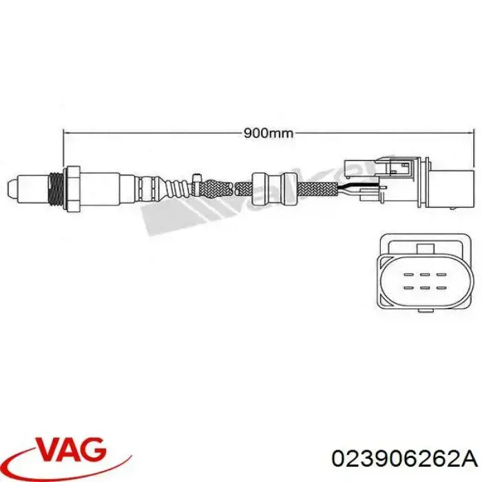 Sonda lambda, sensor de oxígeno después del catalizador izquierdo VAG 023906262A precio, desde 504,59 EUR