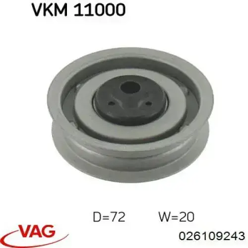 Rodillo tensor cadena VAG 026109243