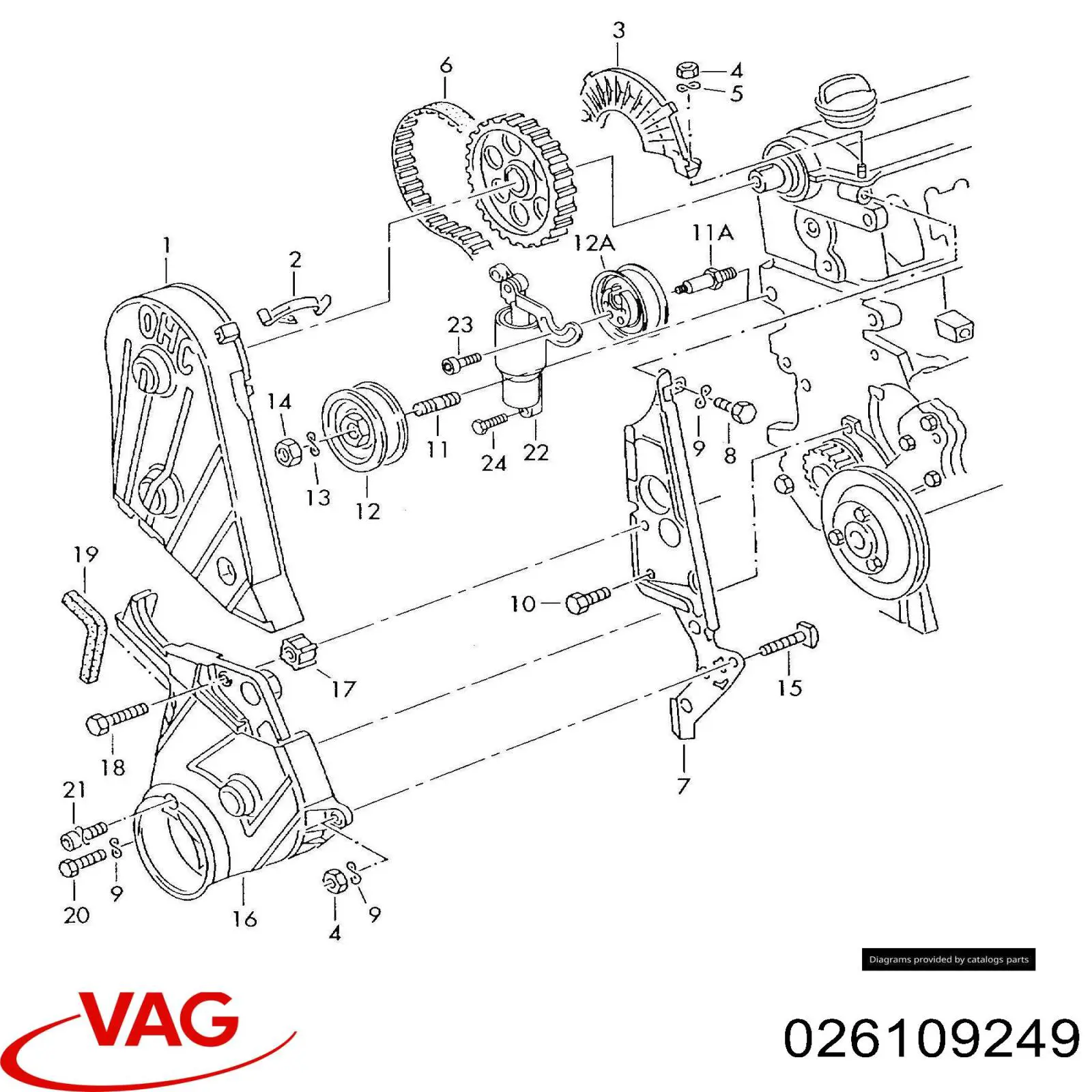 026109249 VAG Kit correa de distribución