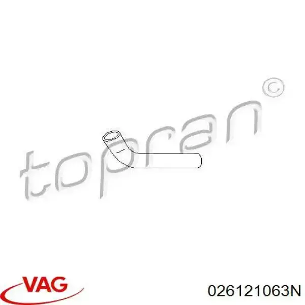 Comprar 026121063N VAG Manguera de impulsión de la bomba de agua