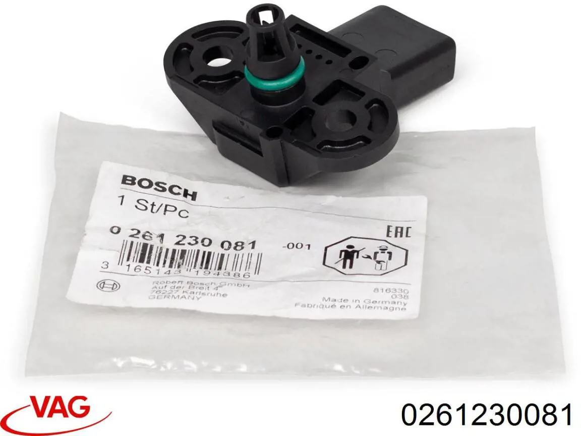 Sensor de presión del aire de admisión VAG 0261230081 precio, desde 33,79 EUR