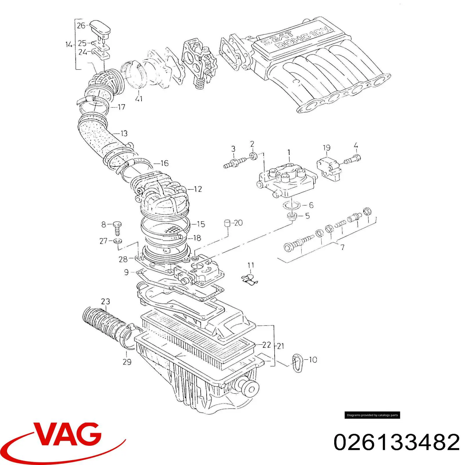 026133482 VAG regulador de presión de combustible