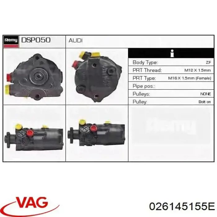 026145155E VAG bomba de dirección