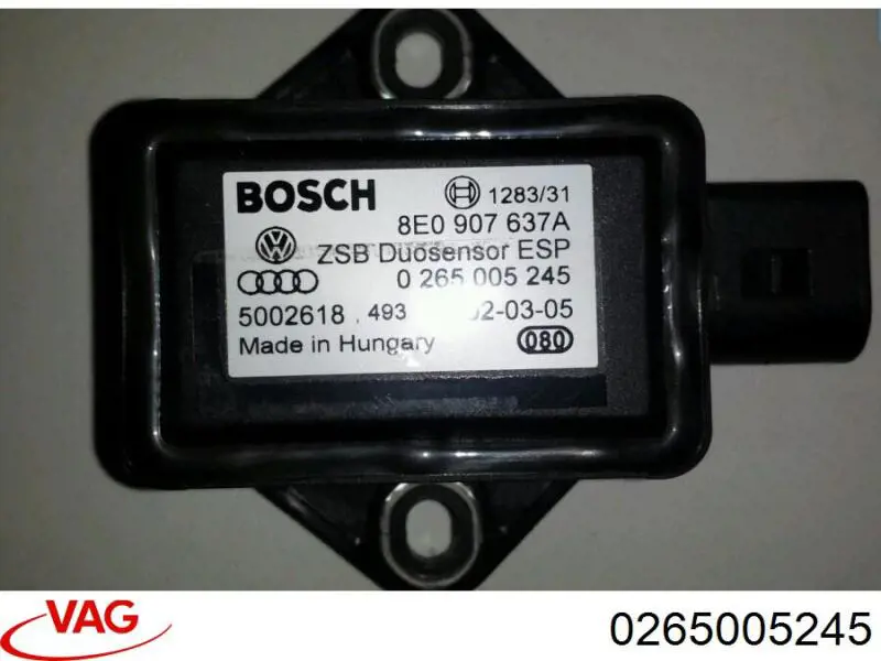 Sensor de aceleración lateral (ESP) VAG 0265005245 precio, desde 62,44 EUR
