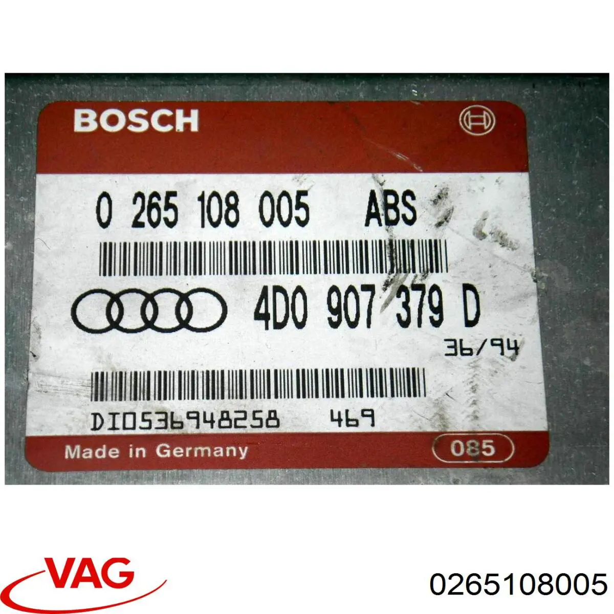 Módulo de control ABS VAG 0265108005 precio, desde 43,56 EUR