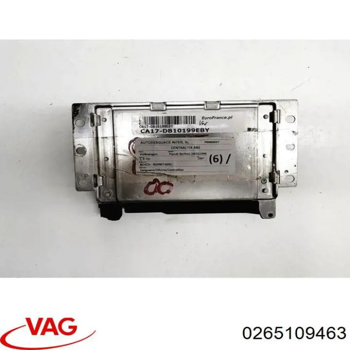 Módulo de control de ESP VAG 0265109463 precio, desde 88,57 EUR