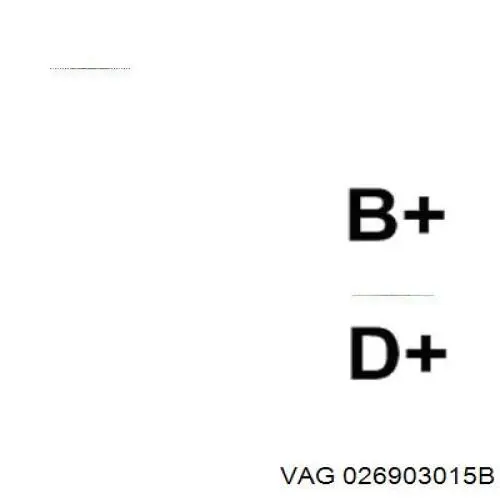 Alternador 026903015B VAG