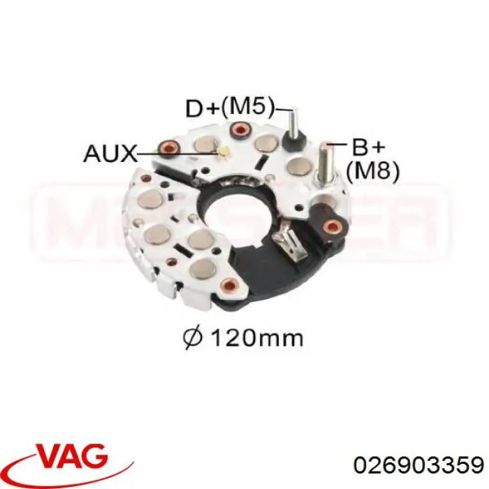 Comprar 026903359 VAG Puente de diodos, alternador