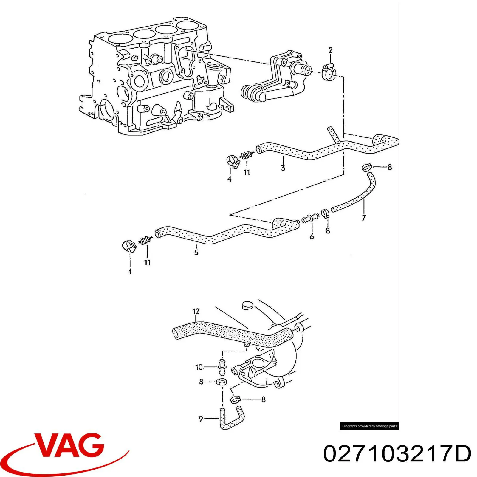  VAG 027103217D precio, desde 11,95 EUR