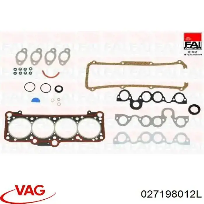 027198012L VAG Juego de juntas superiores de motor
