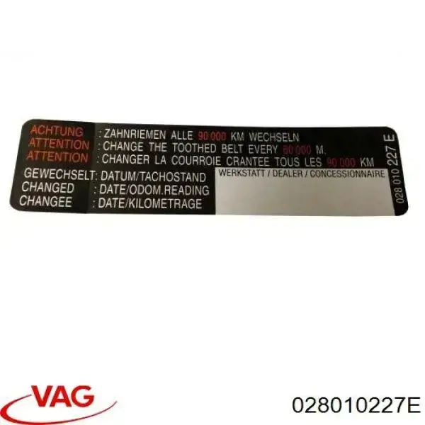  VAG 028010227E precio, desde 3,58 EUR