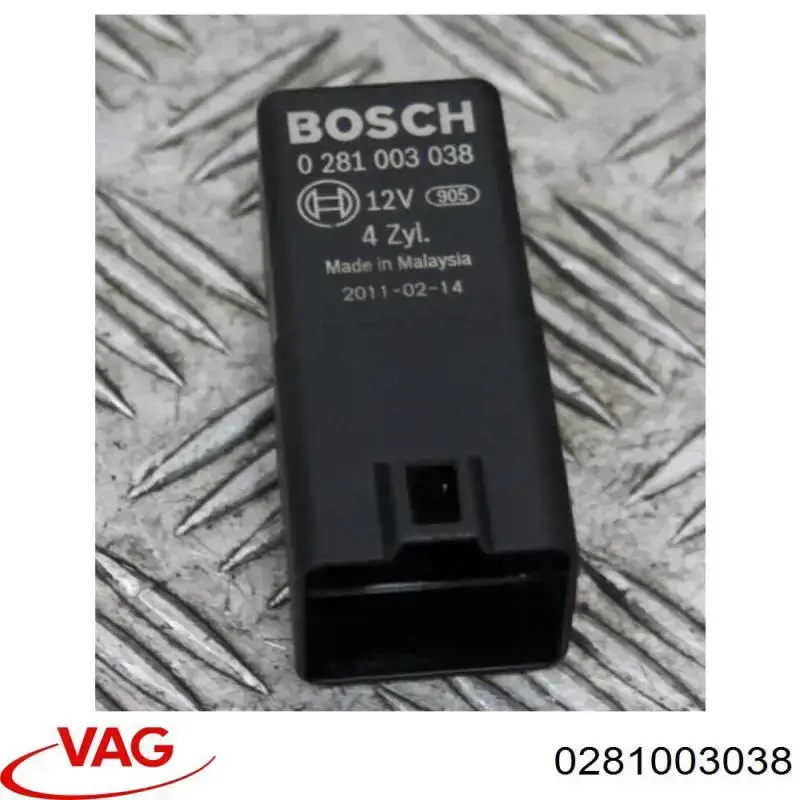 0281003038 VAG Relé de bujías incandescentes