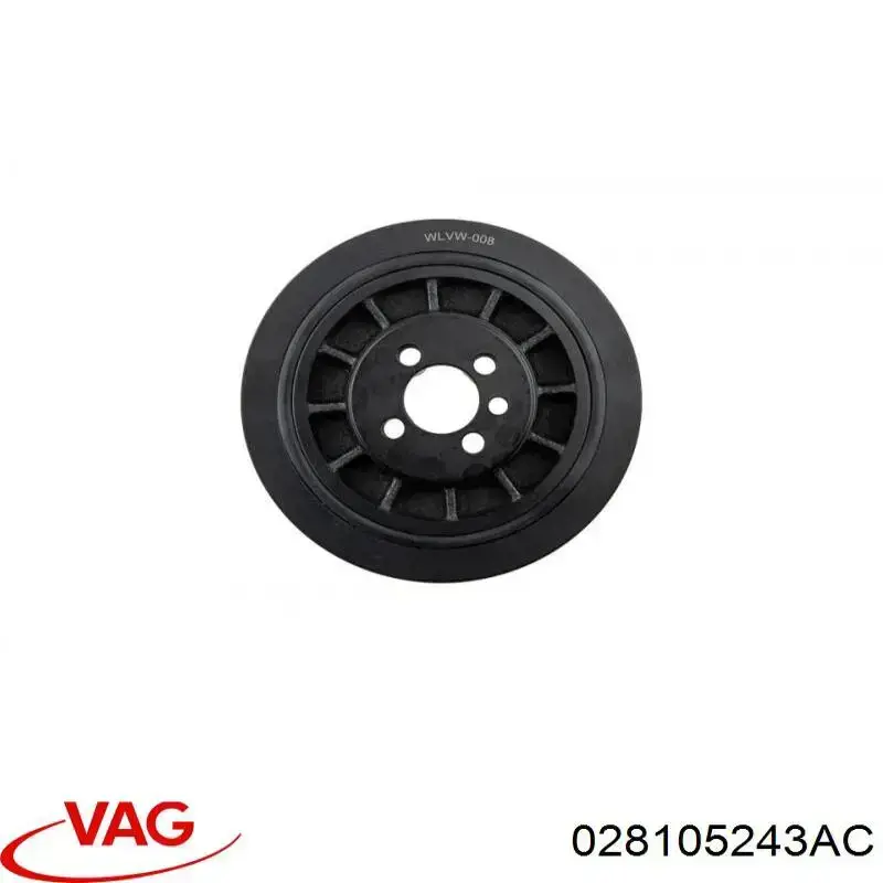 Polea de cigüeñal 028105243AC VAG