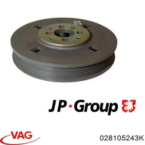 Polea del cigüeñal VAG 028105243K precio, desde 54,24 EUR