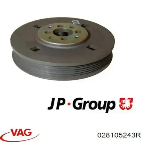 Polea del cigüeñal VAG 028105243R precio, desde 58,76 EUR