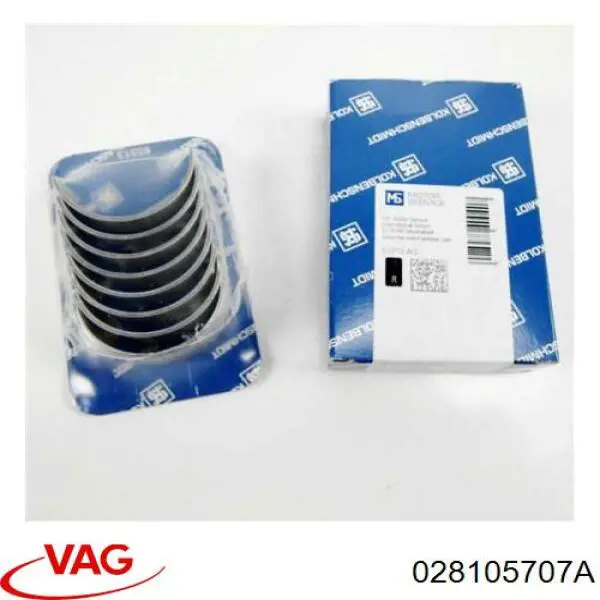 Juego de cojinetes de biela, cota de reparación (+0,25 mm) VAG 028105707A precio, desde 46,76 EUR
