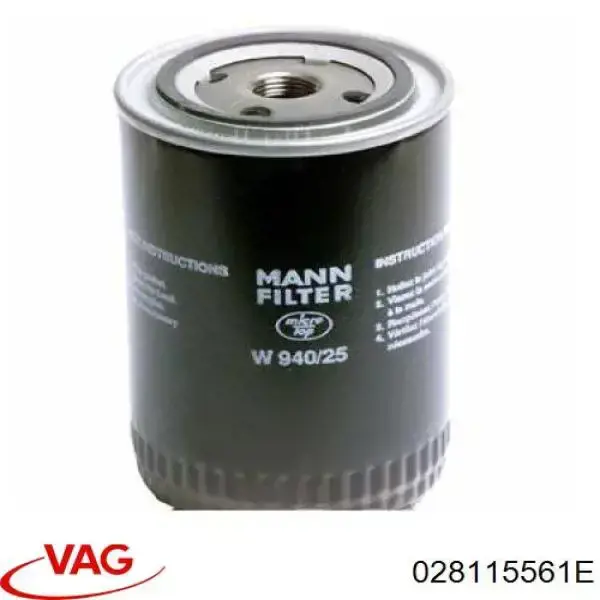 Filtro de aceite VAG 028115561E precio, desde 5,15 EUR