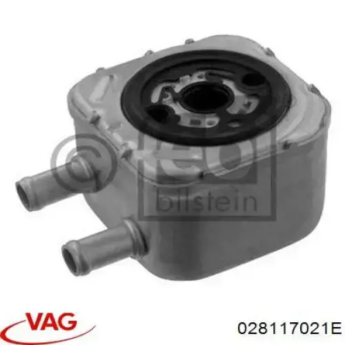 Radiador de aceite debajo del filtro VAG 028117021E