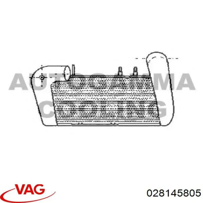 Radiador de aire de admisión VAG 028145805 precio, desde 65,34 EUR