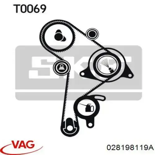 Kit distribución VAG 028198119A