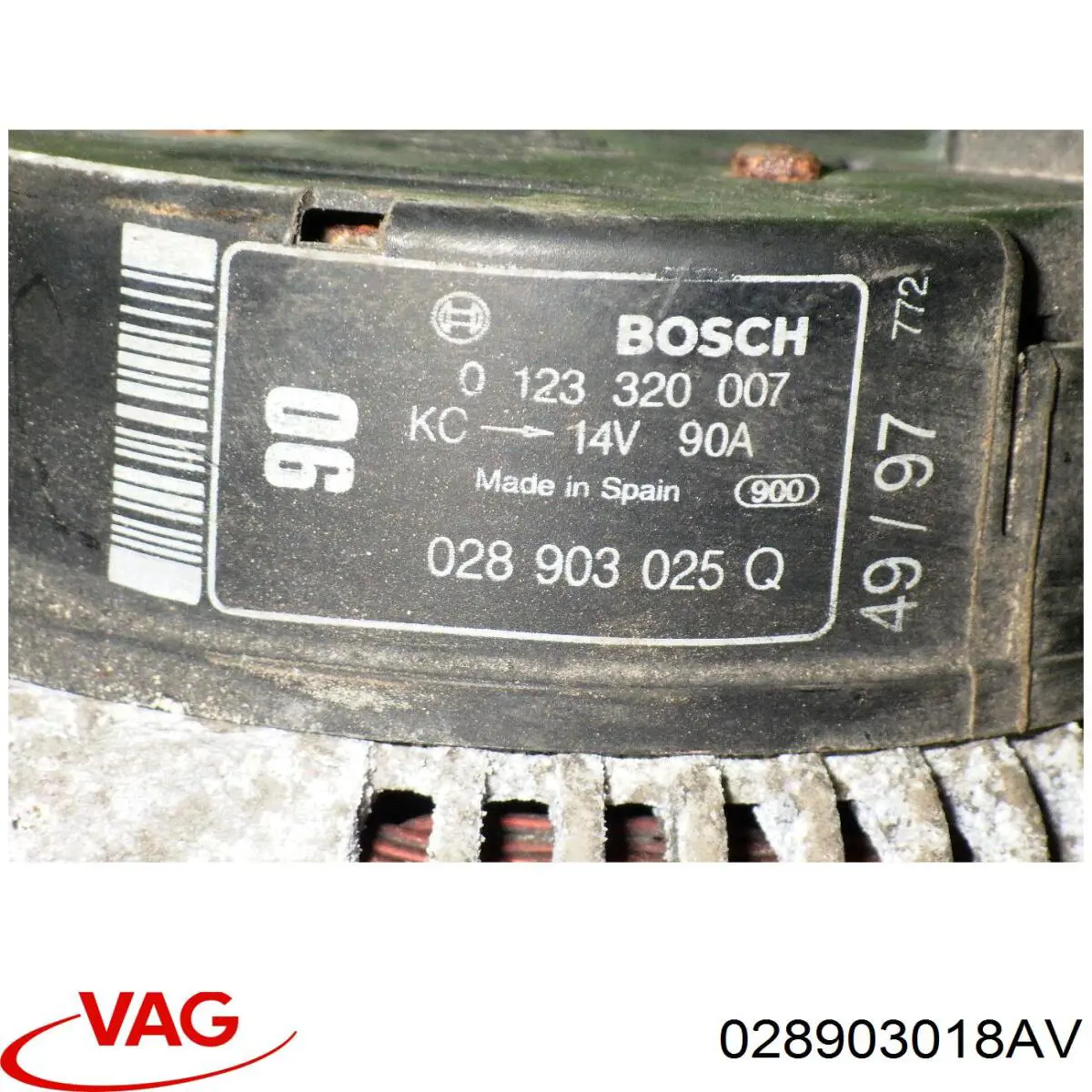 028903018AV VAG alternador