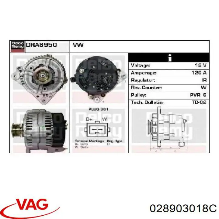 Comprar 028903018C VAG Dynamo