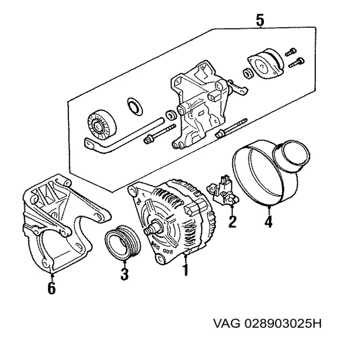 Generador VAG 028903025H