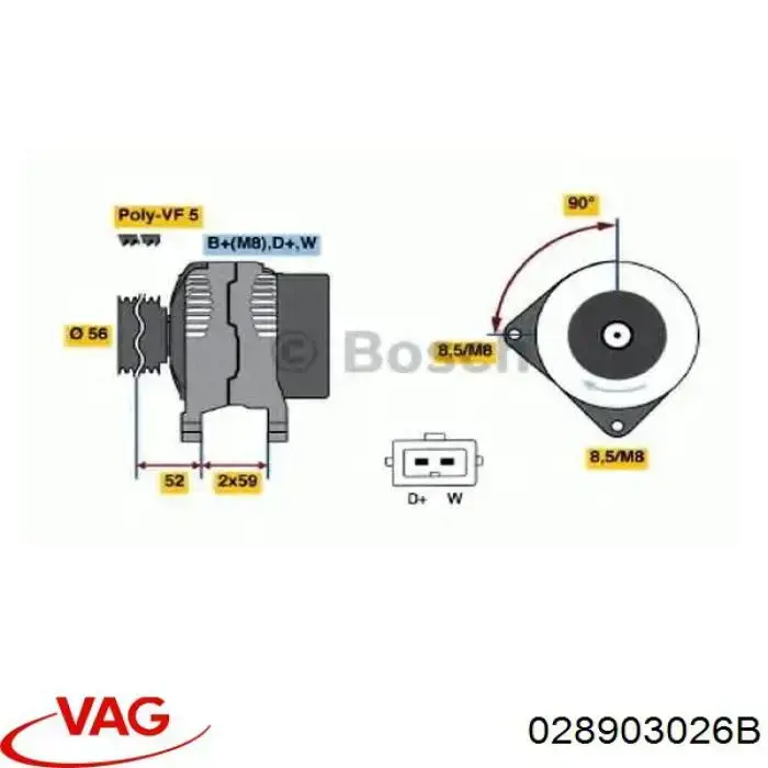 Generador VAG 0123310038