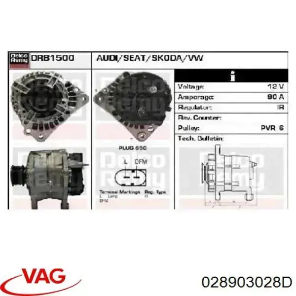 Comprar 028903028D VAG Dynamo