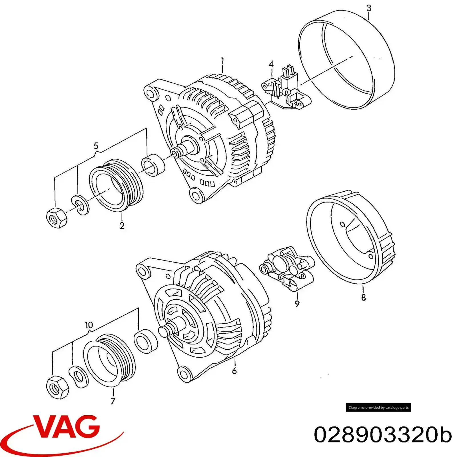  VAG 028903320B precio, desde 30,98 EUR