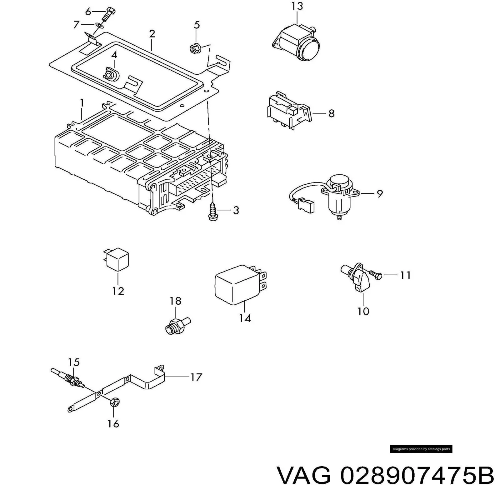 028907475B VAG Sensor de posición del pedal del acelerador