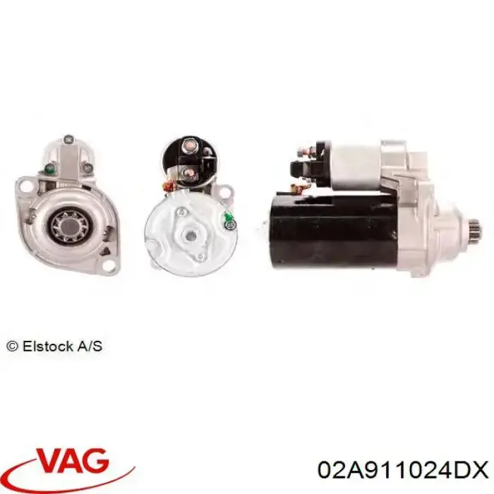 Motor de arranque 02A911024DX VAG