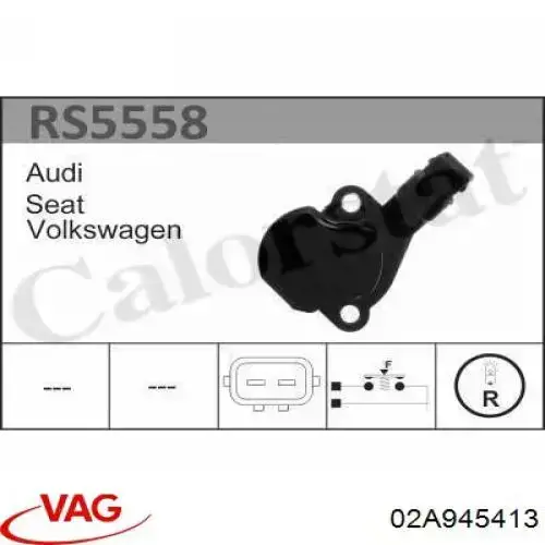 Interruptor piloto de marcha atrás VAG 02A945413 precio, desde 13,27 EUR