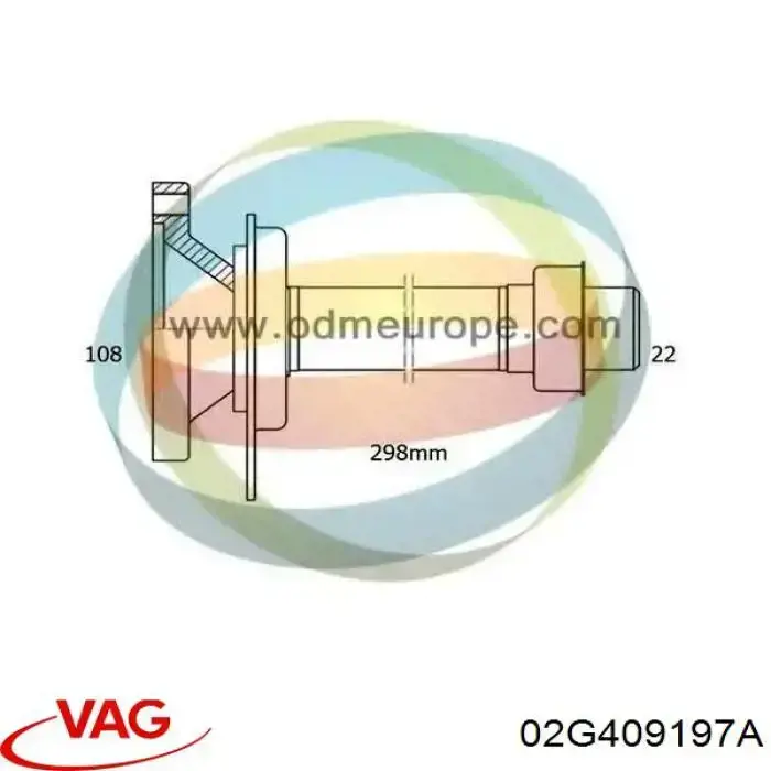 Engranaje conducido del velocímetro VAG 02G409197A precio, desde 15,70 EUR