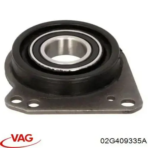 Soporte de rodamiento intermedio del semieje delantero 02G409335A VAG