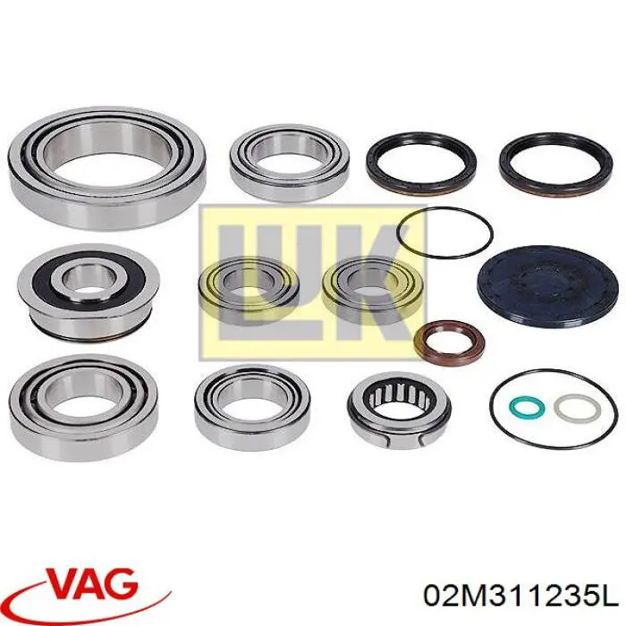 Cojinete del eje de entrada de la caja de engranajes para Volkswagen Polo IV 9N, 9A