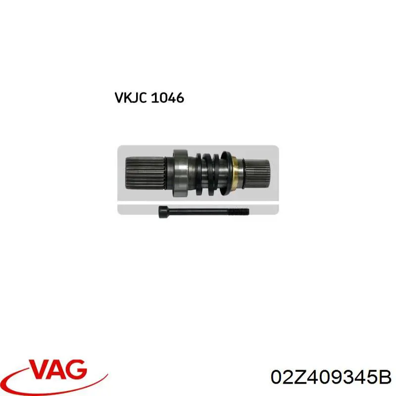 Eje intermedio de transmisión VAG 02Z409345B precio, desde 61,79 EUR