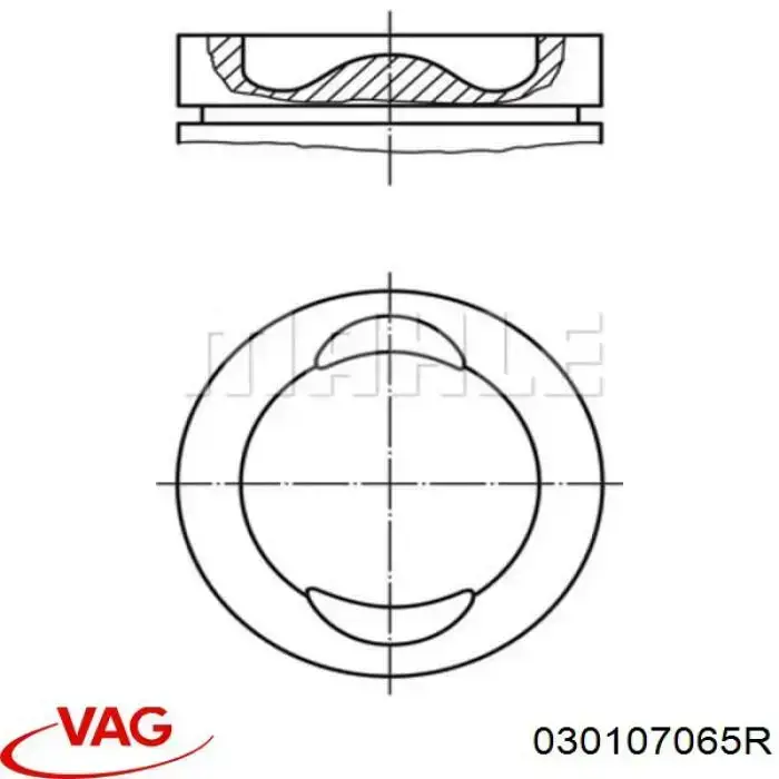 030107065R VAG pistón completo para 1 cilindro, std