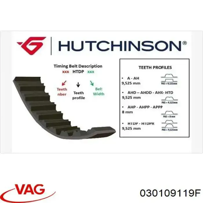 Correa distribución 030109119F VAG
