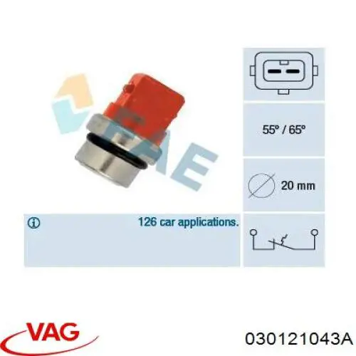 Junta de bomba de agua VAG 030121043A precio, desde 2,18 EUR