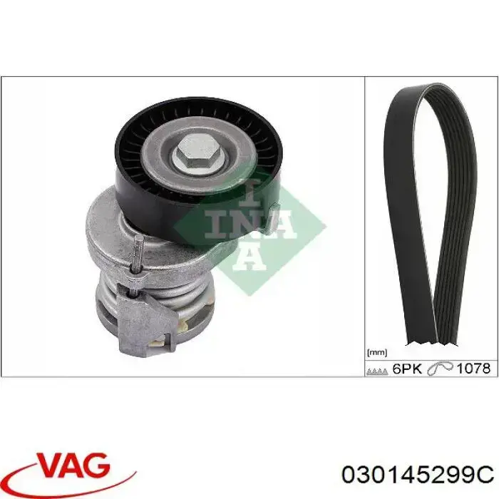 Comprar 030145299C VAG Tensor de correa poli V 
