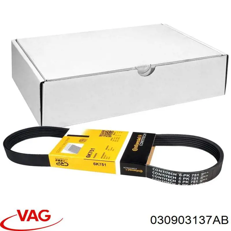 Comprar 030903137AB VAG Correa trapezoidal